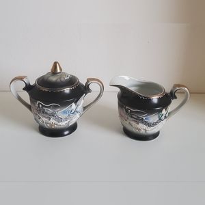 Vintage Dragonware Sugar and Creamer